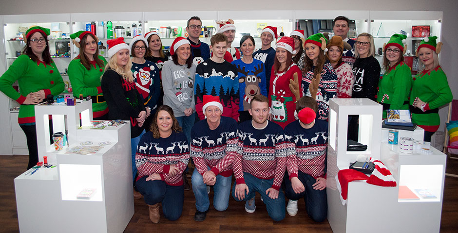 The LSi team on Christmas Jumper Day
