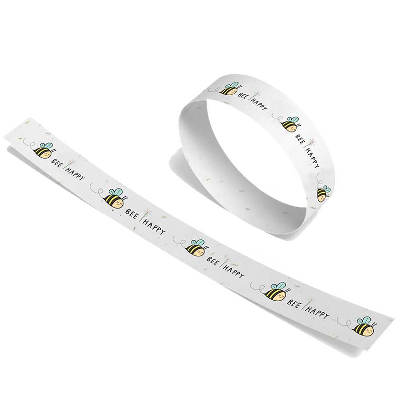 Seeded Paper Wrist Bands