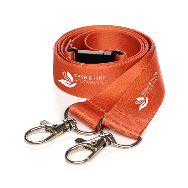 20mm rPET Double Trigger Clip Lanyard