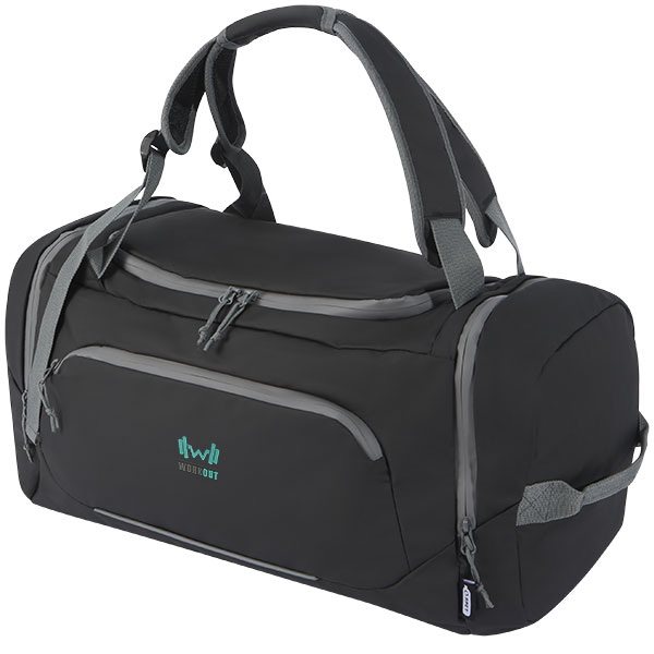 Aqua GRS Recycled Water Resistant Duffel Backpack - 1 Colour