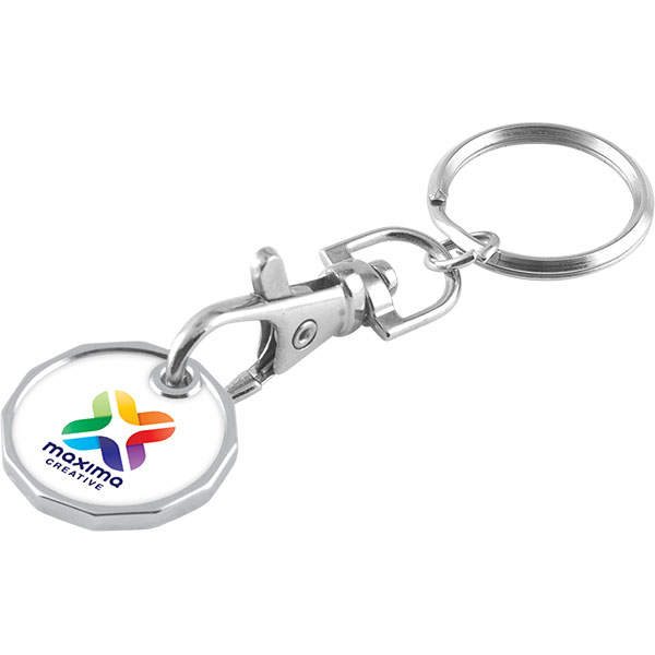 Express Printed Trolley Token Key Ring