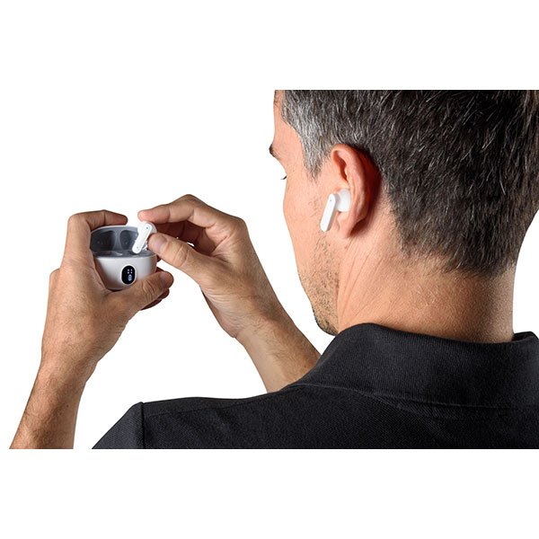 Wireless Earphones with Recycled ABS Plastic Case